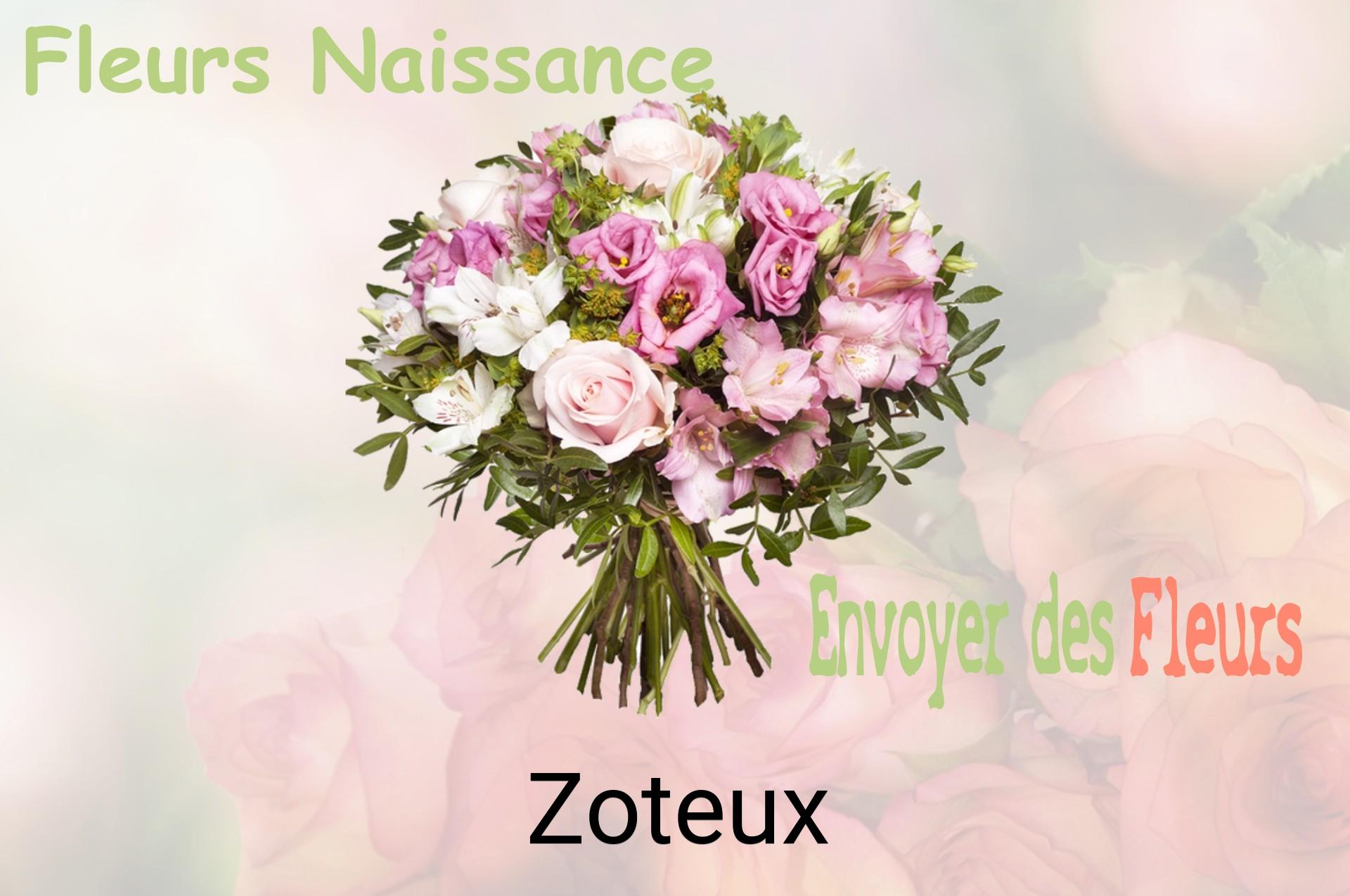 Bouquet de fleurs de naissance livré à Zoteux